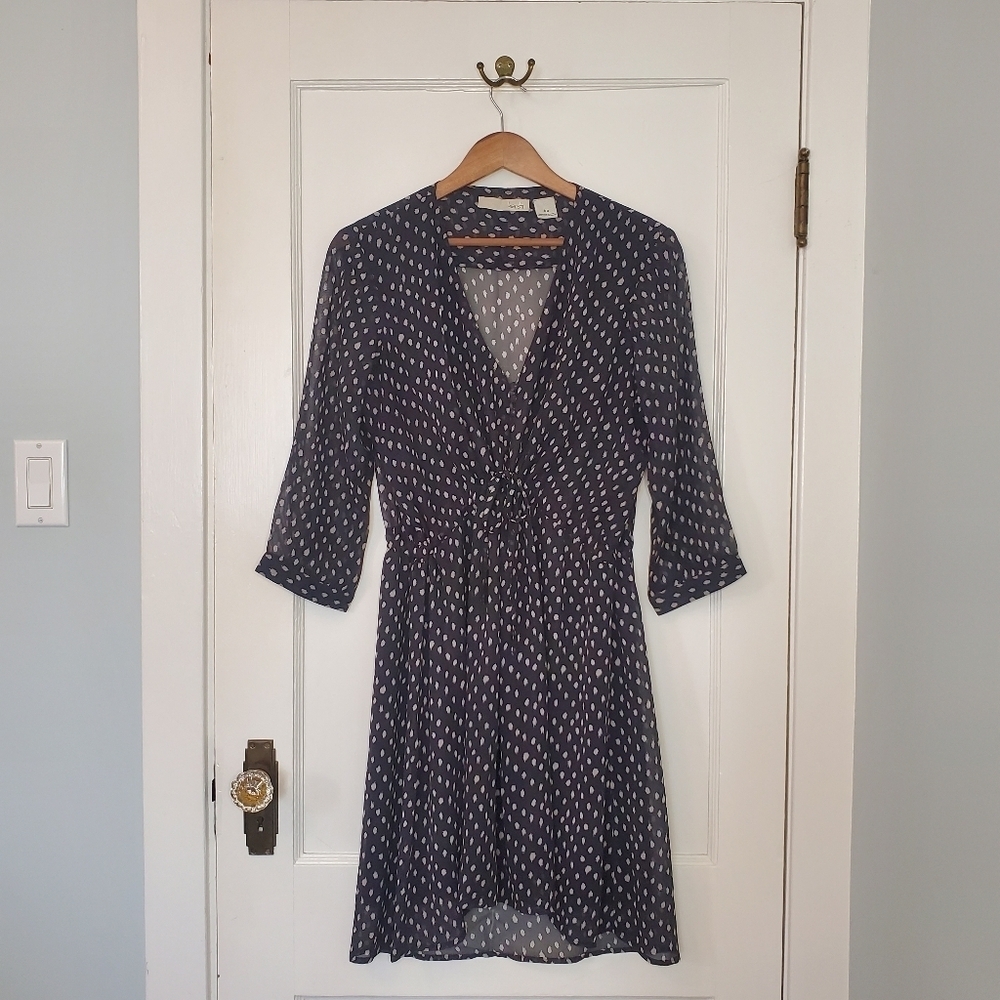 Kersh Asymmetrical Dress - Size L - Navy
